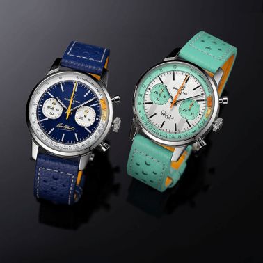 Montre Breitling Top Time B01 "Gino Bartali" automatique cadran bleu bracelet cuir 41 mm