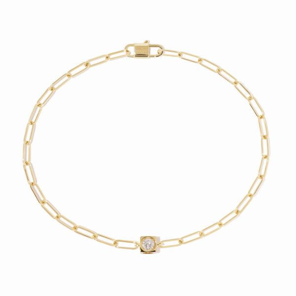 Bracelet dinh van Le Cube Diamant en or jaune et diamant 