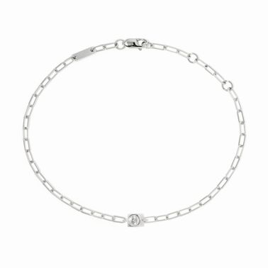 Bracelet dinh van Le Cube Diamant en or blanc et diamant 
