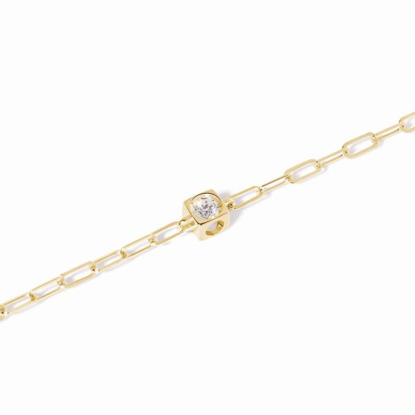 Dinh van bracelet The Diamond Cube in yellow gold and diamond