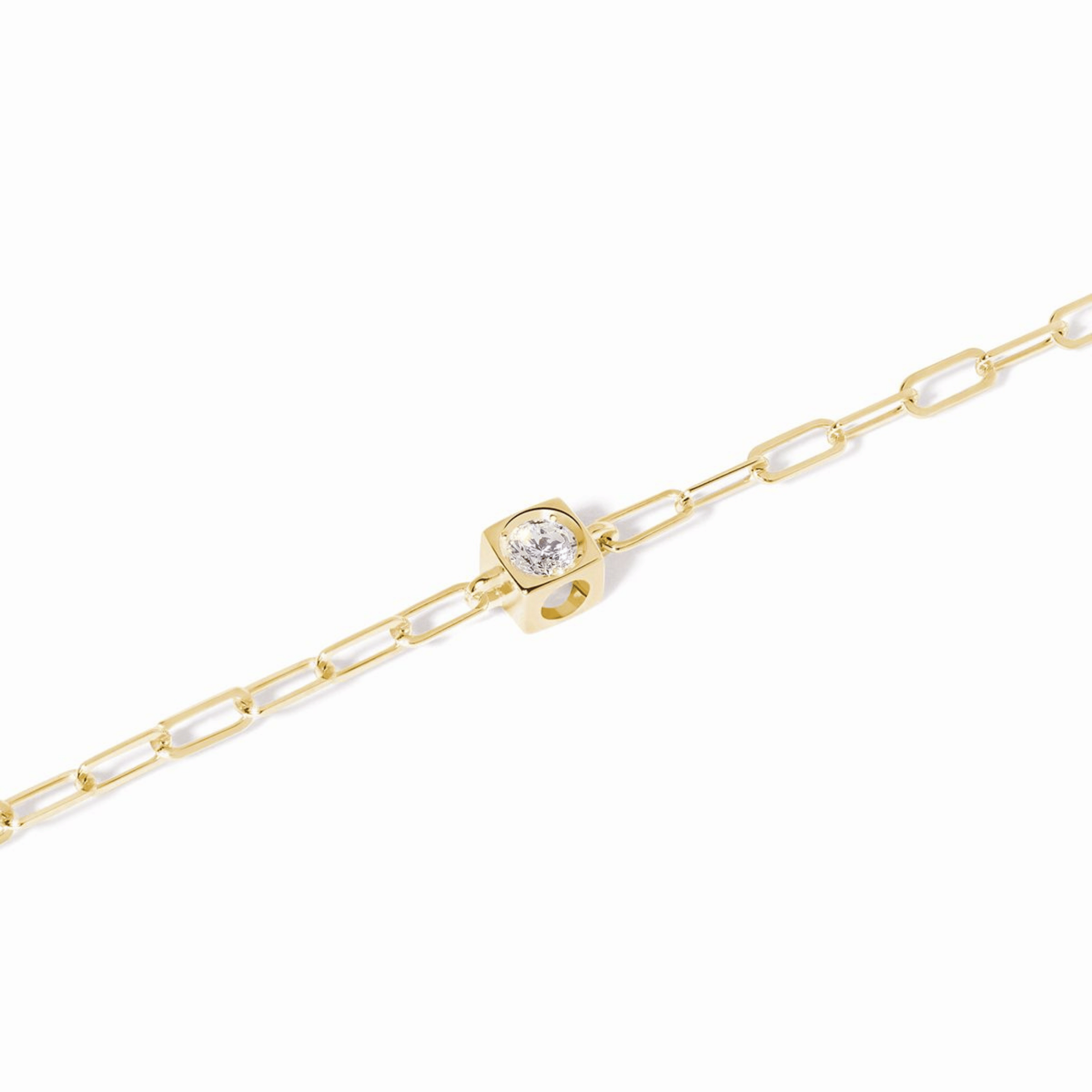 Dinh van bracelet The Diamond Cube in yellow gold and diamond