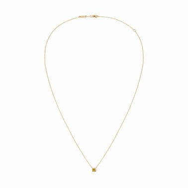 Collier dinh van Le Cube en or jaune et saphir jaune