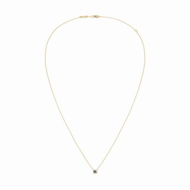 Dinh van necklace The Cube in yellow gold and blue sapphire