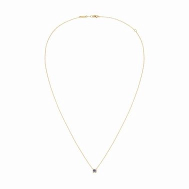 Dinh van necklace The Cube in yellow gold and blue sapphire
