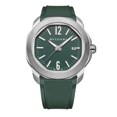 Bulgari Octo Roma automatic watch green dial steel bracelet 41 mm