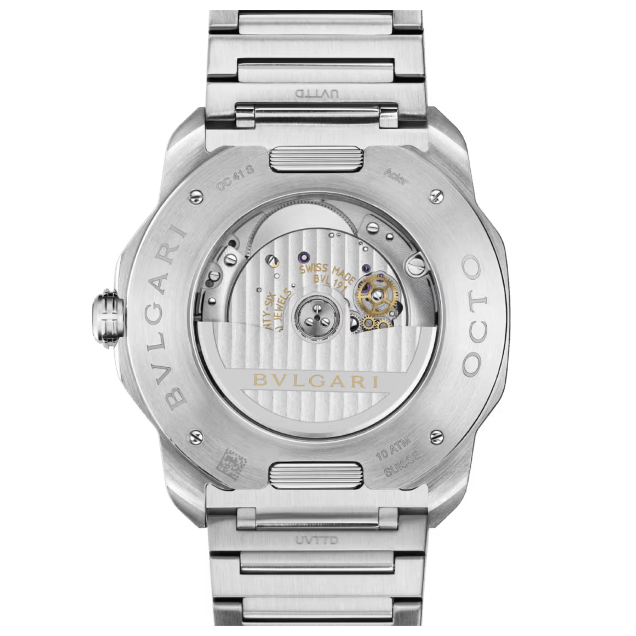 Montre Bulgari Octo Roma automatique cadran vert bracelet acier 41 mm