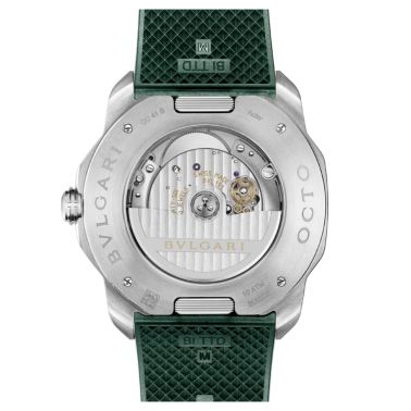 Montre Bulgari Octo Roma automatique cadran vert bracelet acier 41 mm