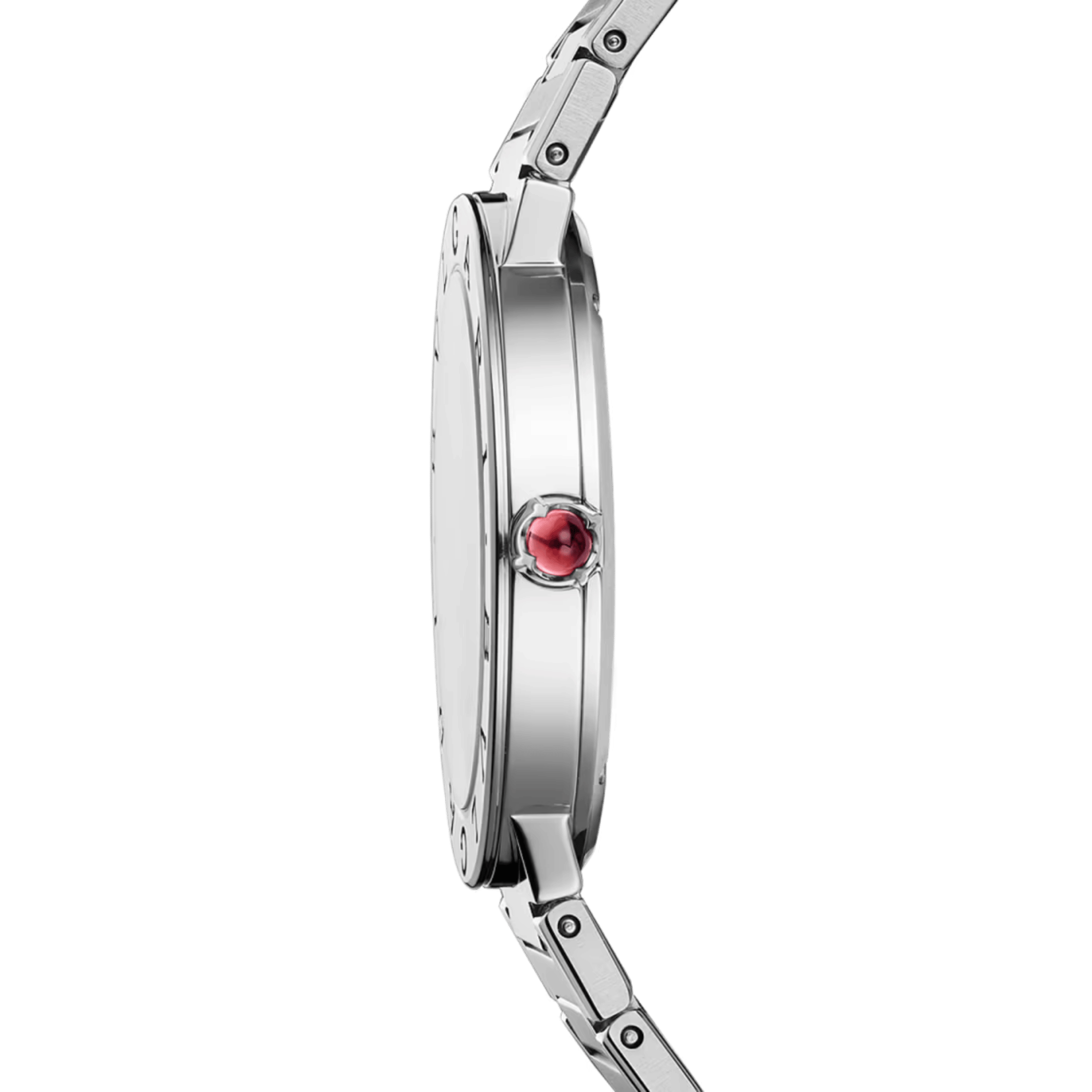 Montre Bulgari Bvlgari Bvlgari Lady quartz cadran argenté bracelet acier 33 mm