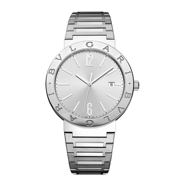Montre Bulgari Bvlgari Bvlgari automatique cadran argenté bracelet acier 41 mm