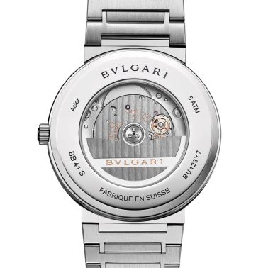 Montre Bulgari Bvlgari Bvlgari automatique cadran bleu bracelet acier 41 mm