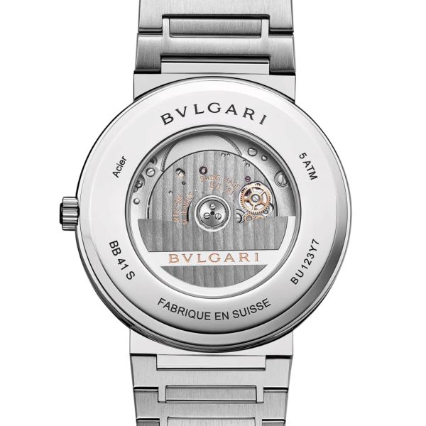 Montre Bulgari Bvlgari Bvlgari automatique cadran bleu bracelet acier 41 mm