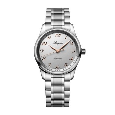 Montre Longines Master Collection automatique cadran argent bracelet acier 34 mm