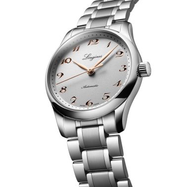 Montre Longines Master Collection automatique cadran argent bracelet acier 34 mm