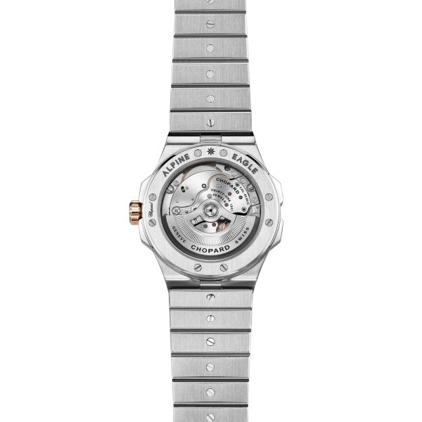 Montre Chopard Alpine Eagle 41 automatique cadran gris bracelet acier et or rose 41 mm