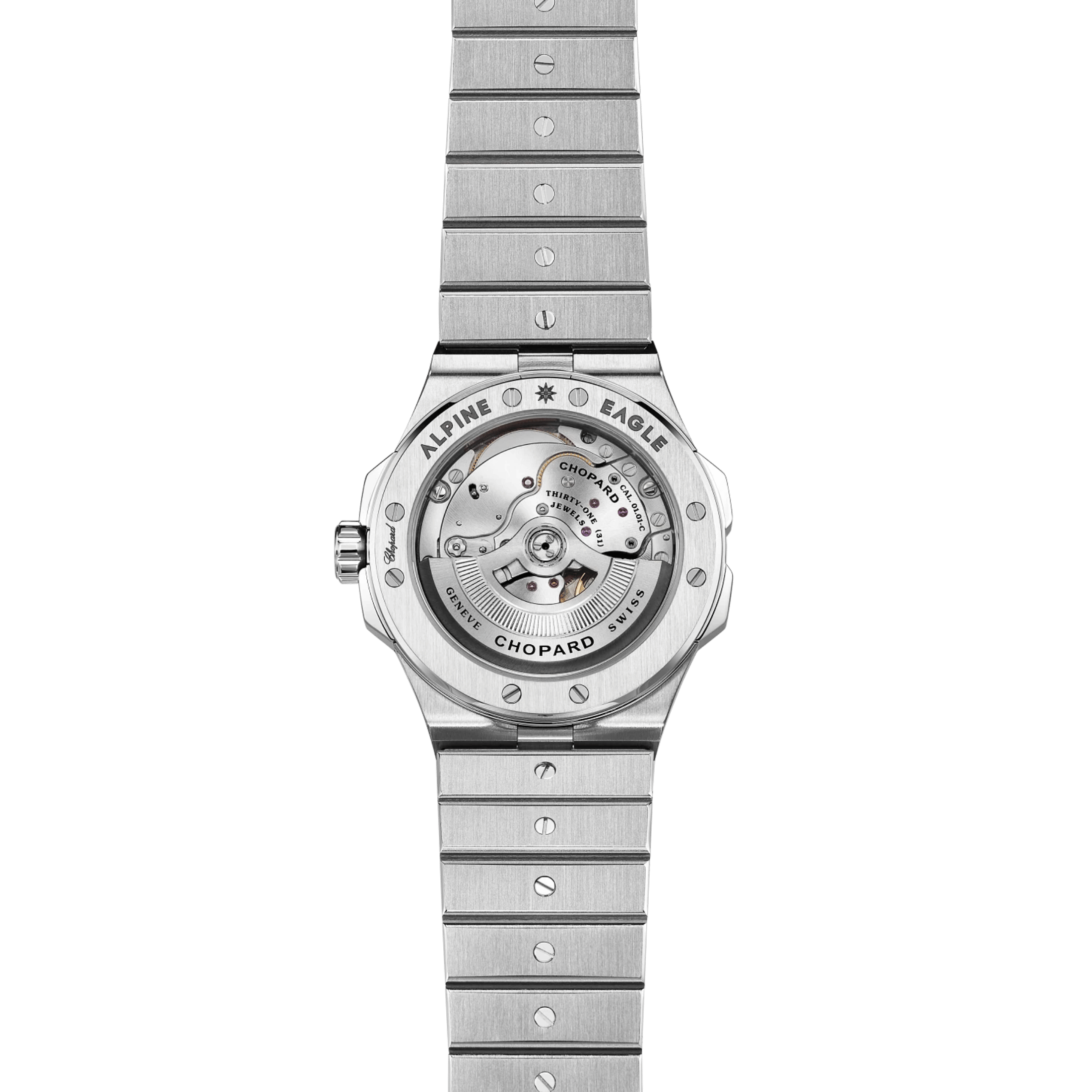 Montre Chopard Alpine Eagle 41 automatique cadran gris bracelet acier 41 mm