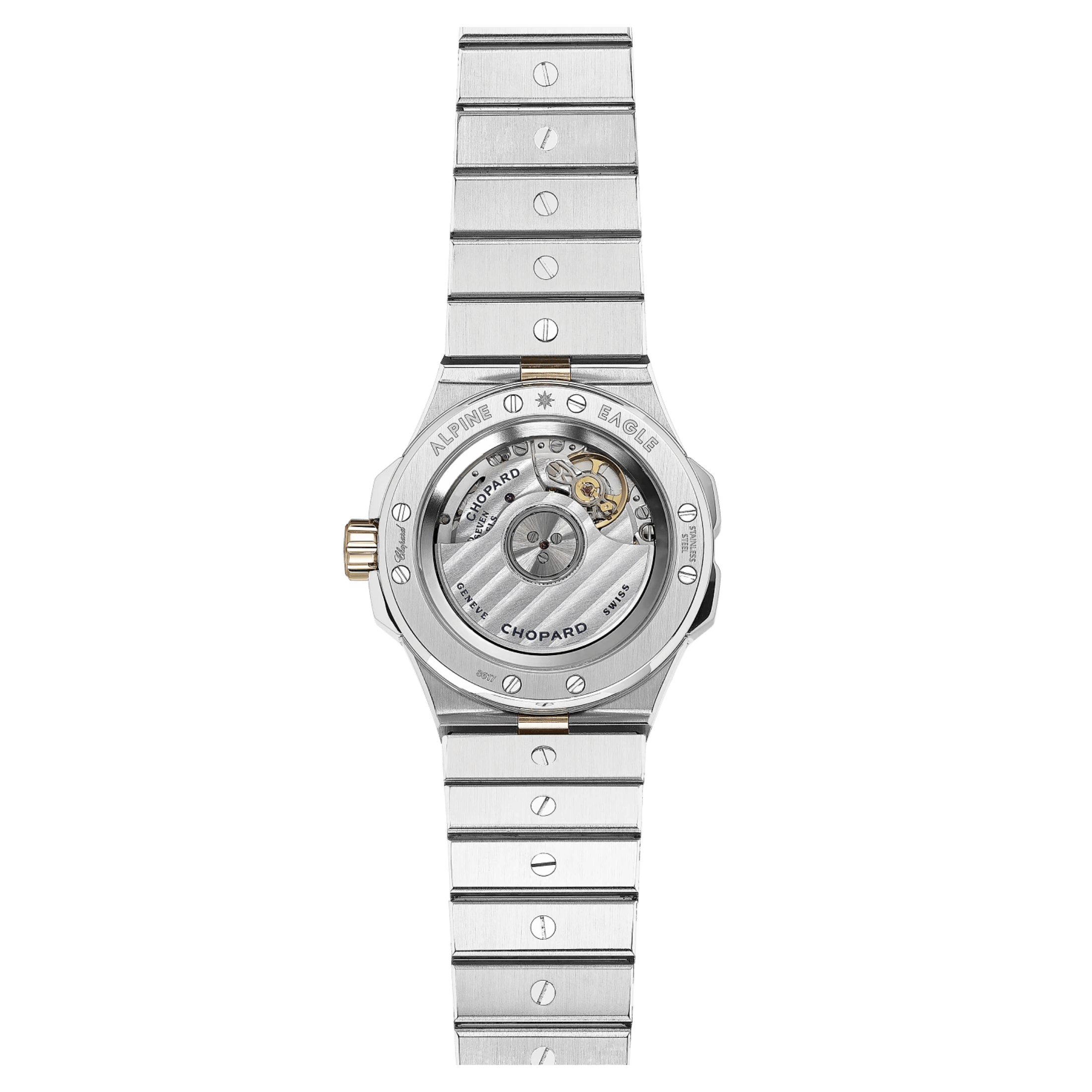 Chopard Alpine Eagle 33 grey dial automatic rose gold & steel bracelet 33 mm