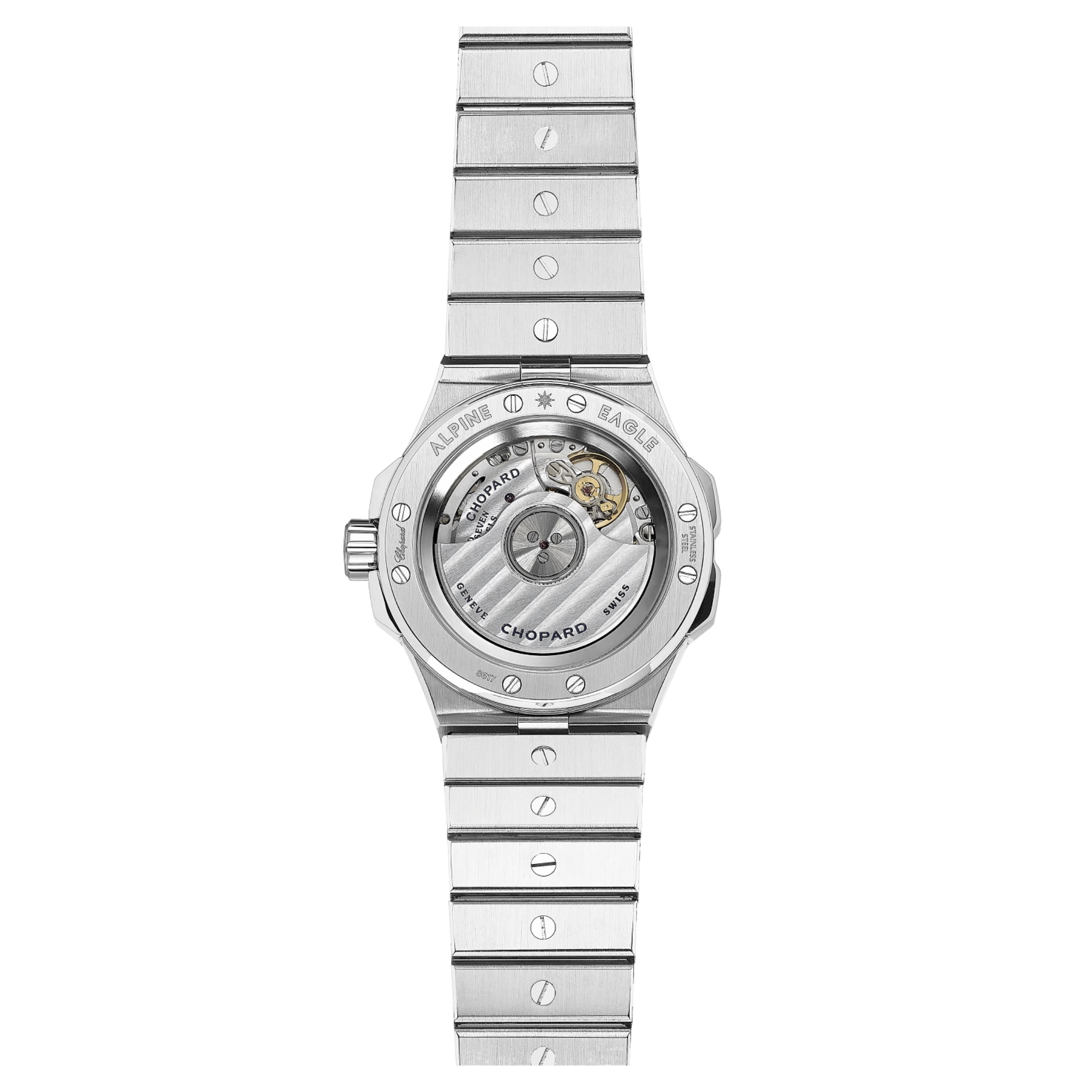 Chopard Alpine Eagle 33 blue dial automatic steel bracelet 33 mm