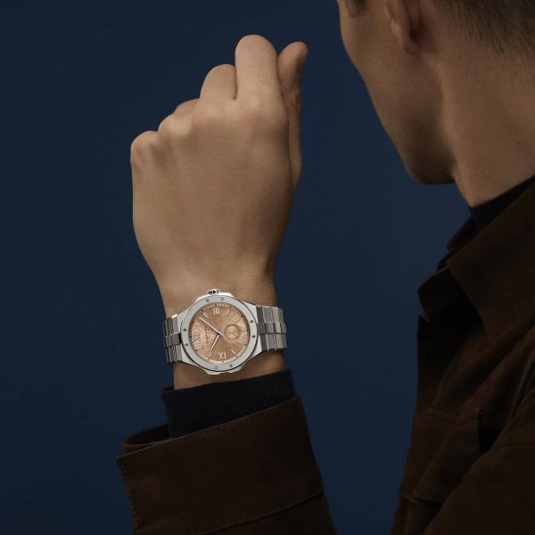 Chopard Alpine Eagle 41 XPS automatic salmon pink dial steel bracelet 41 mm