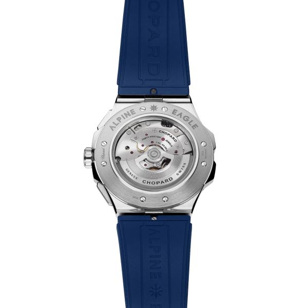 Chopard Alpine Eagle XL Chrono automatic blue dial rubber strap 44 mm