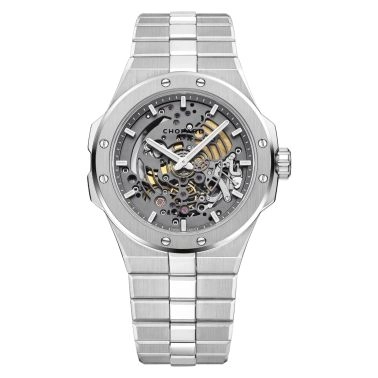 Montre Chopard Alpine Eagle 41 XP TT automatique cadran squelette bracelet titane 41 mm