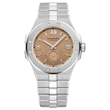 Montre Chopard Alpine Eagle 41 XPS automatique cadran rose saumon bracelet acier 41 mm