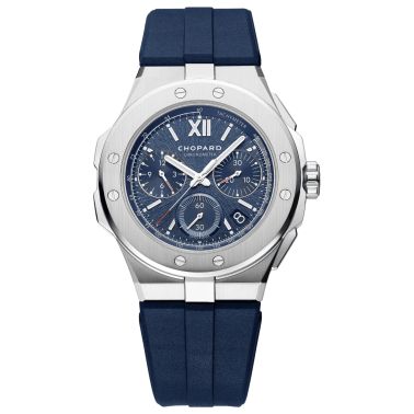 Montre Chopard Alpine Eagle XL Chrono automatique cadran bleu bracelet caoutchouc 44 mm
