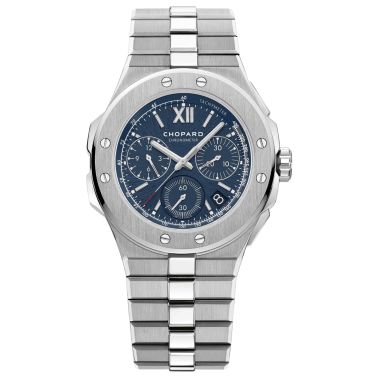 Montre Chopard Alpine Eagle XL Chrono automatique cadran bleu bracelet acier 44 mm