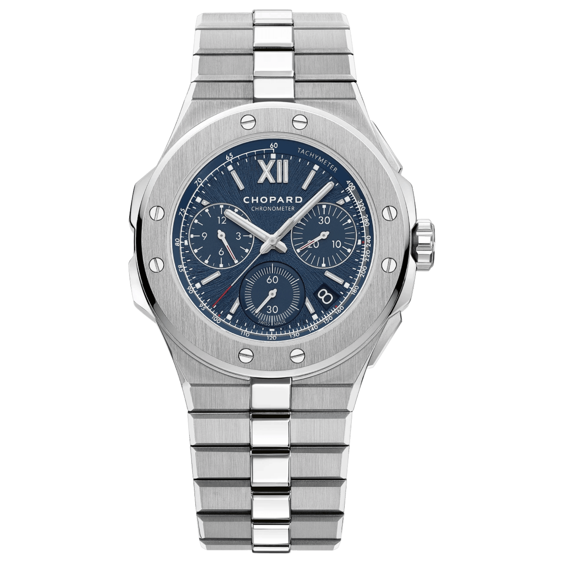 Chopard Alpine Eagle XL Chrono automatic blue dial steel bracelet 44 mm