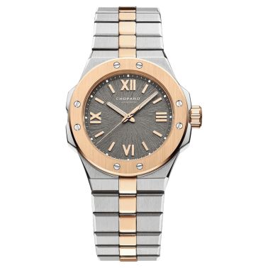 Chopard Alpine Eagle 33 grey dial automatic rose gold & steel bracelet 33 mm