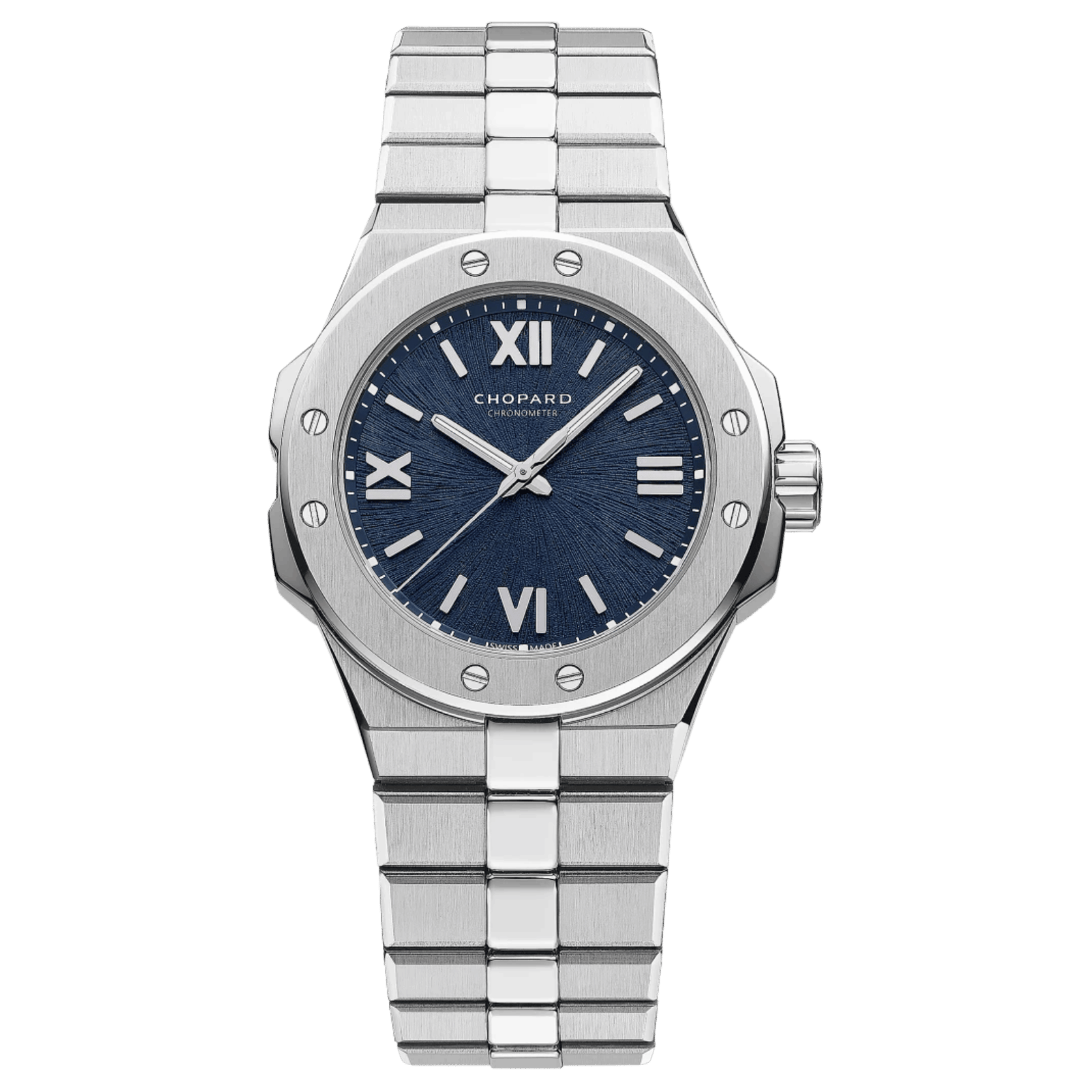 Chopard Alpine Eagle 33 blue dial automatic steel bracelet 33 mm