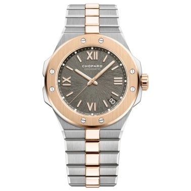 Montre Chopard Alpine Eagle 41 automatique cadran gris bracelet acier et or rose 41 mm