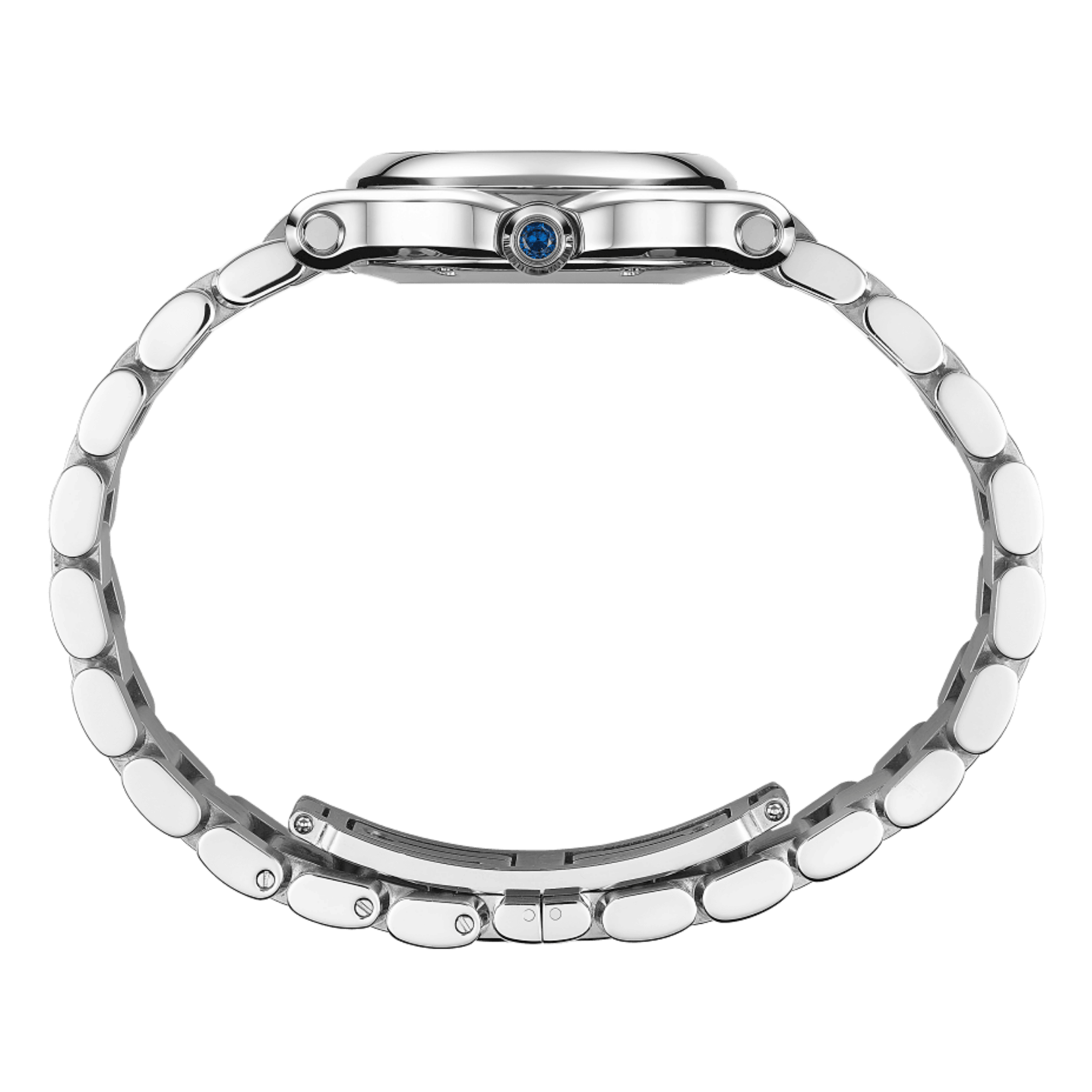 Chopard Happy Sport quartz white dial steel bracelet 30 mm