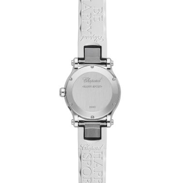 Chopard Happy Sport quartz white dial white rubber bracelet 30 mm