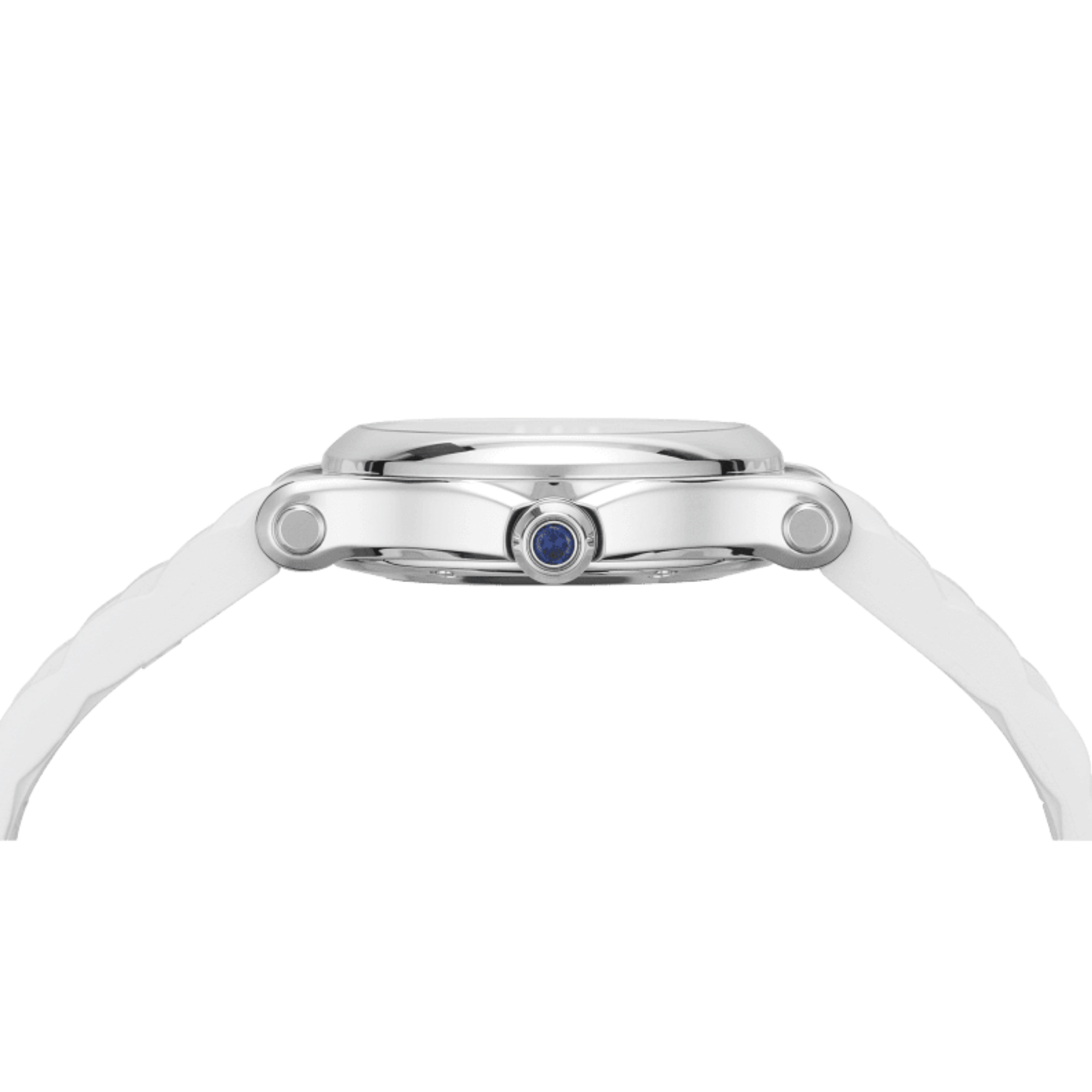 Chopard Happy Sport quartz white dial white rubber bracelet 30 mm