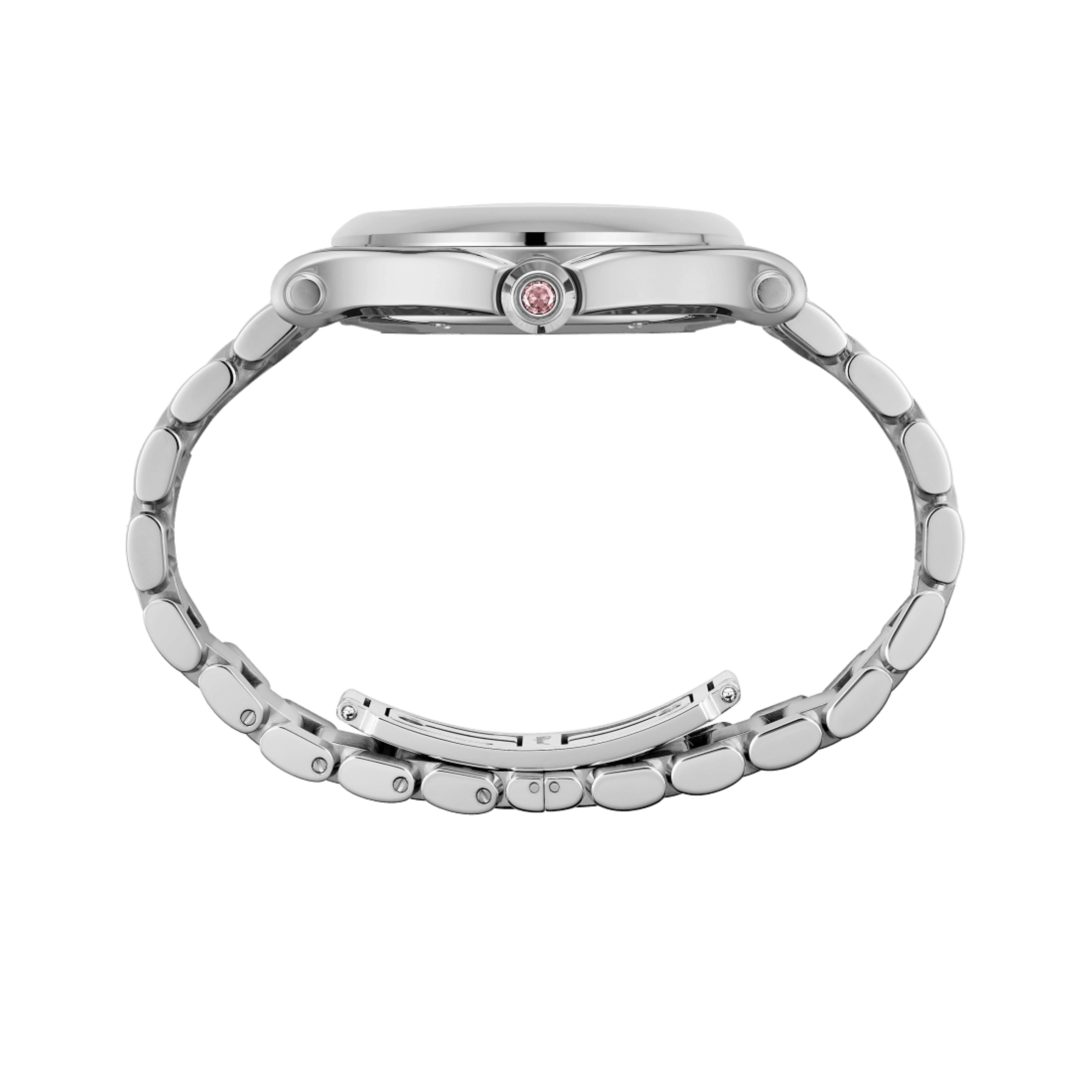 Chopard Happy Sport quartz pink dial steel bracelet 36 mm
