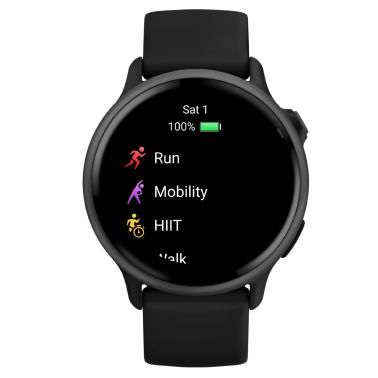 Garmin Vívoactive 6 Gray 42 mm black strap watch