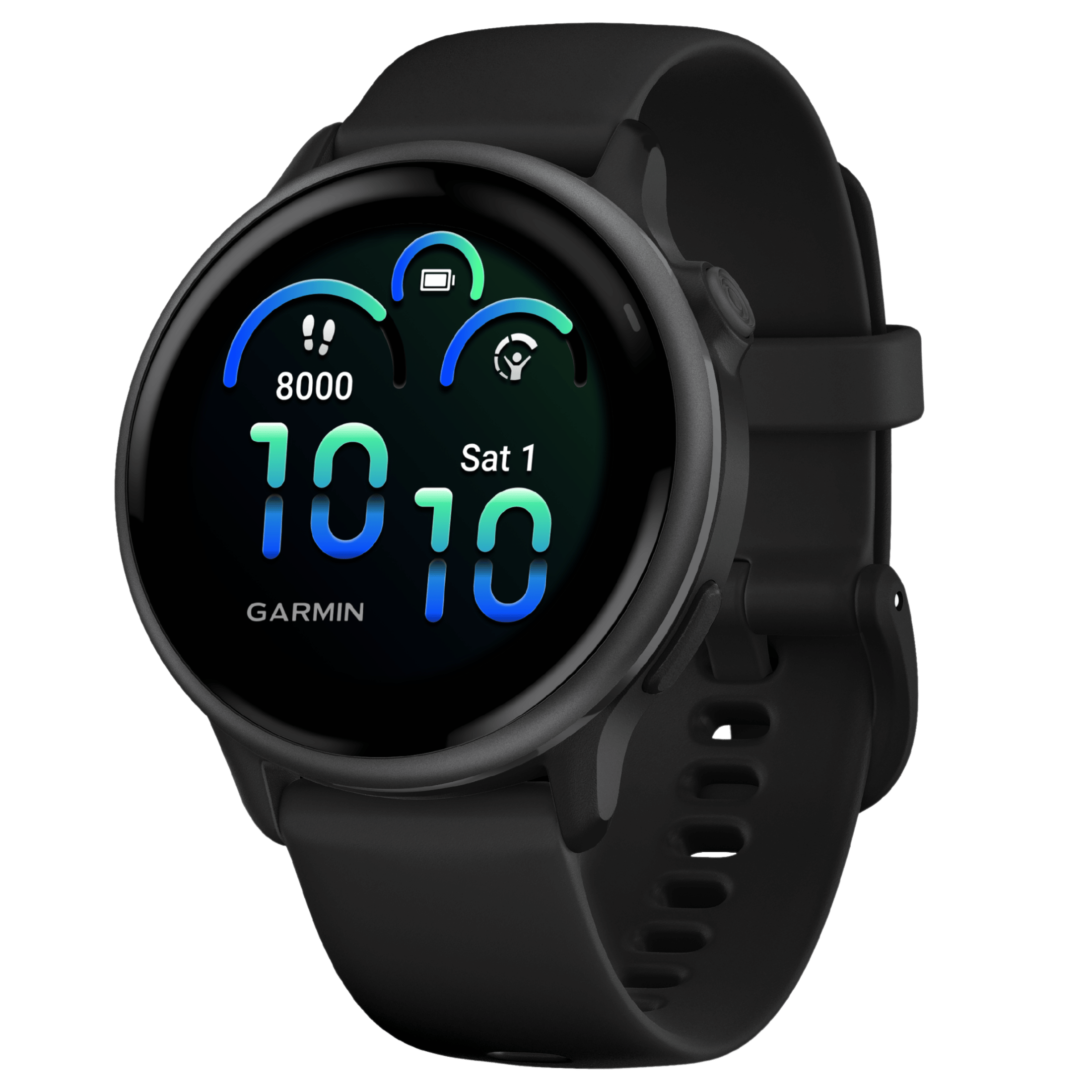 Montre Garmin Vívoactive 6 Gray bracelet noir 42 mm