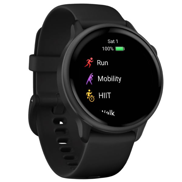 Montre Garmin Vívoactive 6 Gray bracelet noir 42 mm