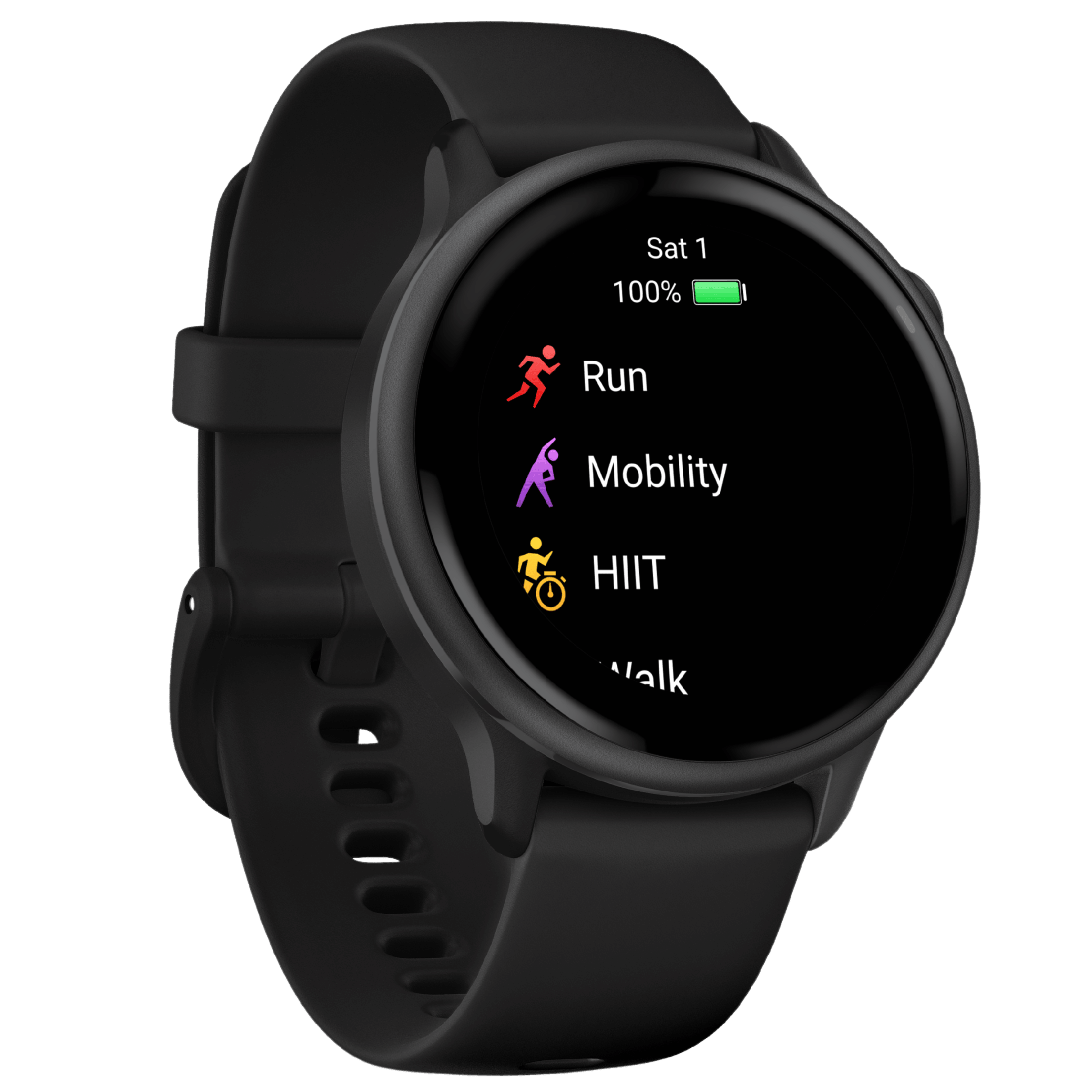 Garmin Vívoactive 6 Gray 42 mm black strap watch