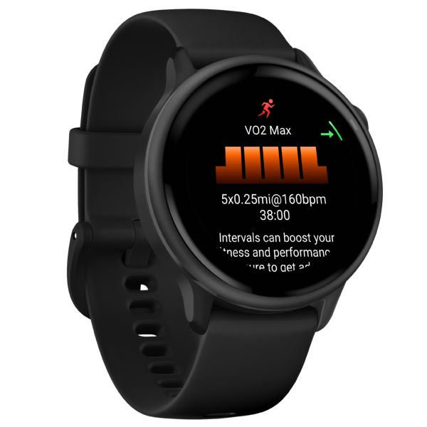 Montre Garmin Vívoactive 6 Gray bracelet noir 42 mm