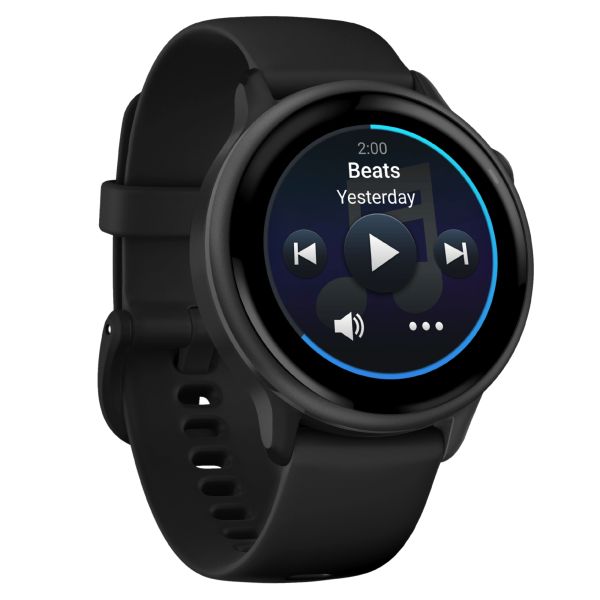 Montre Garmin Vívoactive 6 Gray bracelet noir 42 mm