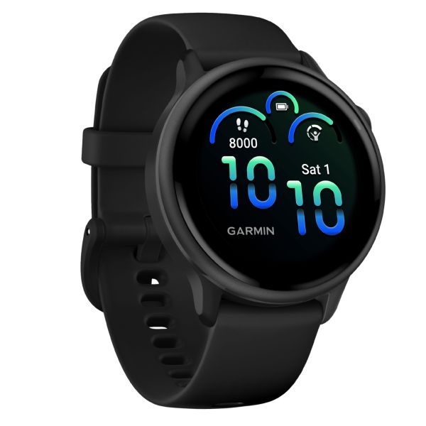 Montre Garmin Vívoactive 6 Gray bracelet noir 42 mm