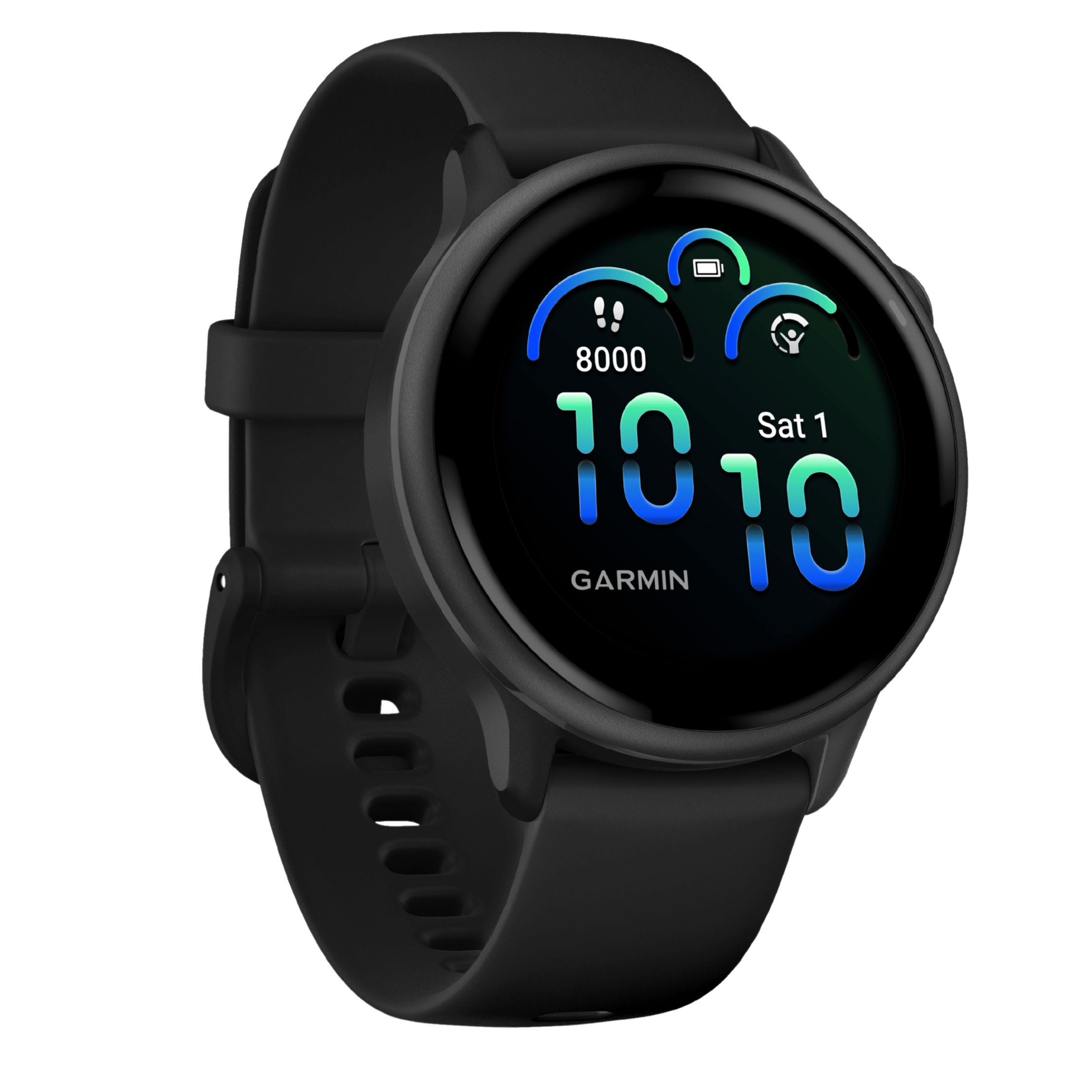 Montre Garmin Vívoactive 6 Gray bracelet noir 42 mm