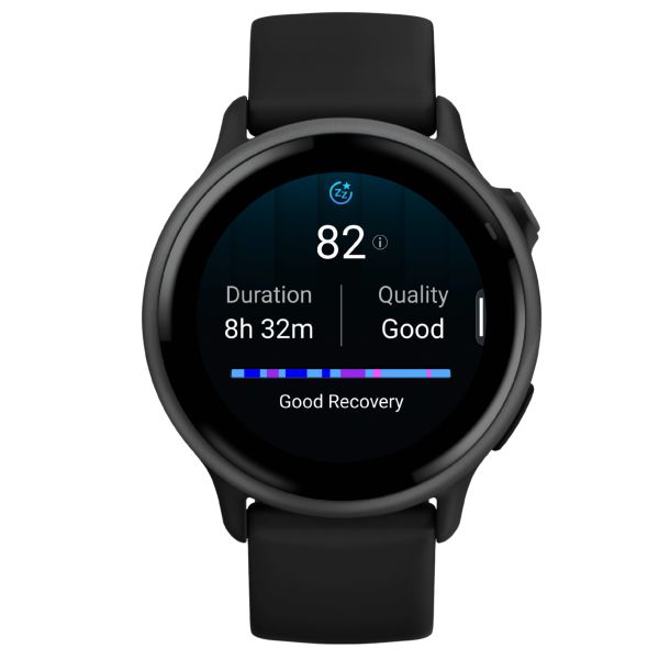 Montre Garmin Vívoactive 6 Gray bracelet noir 42 mm