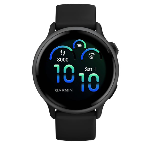 Montre Garmin Vívoactive 6 Gray bracelet noir 42 mm