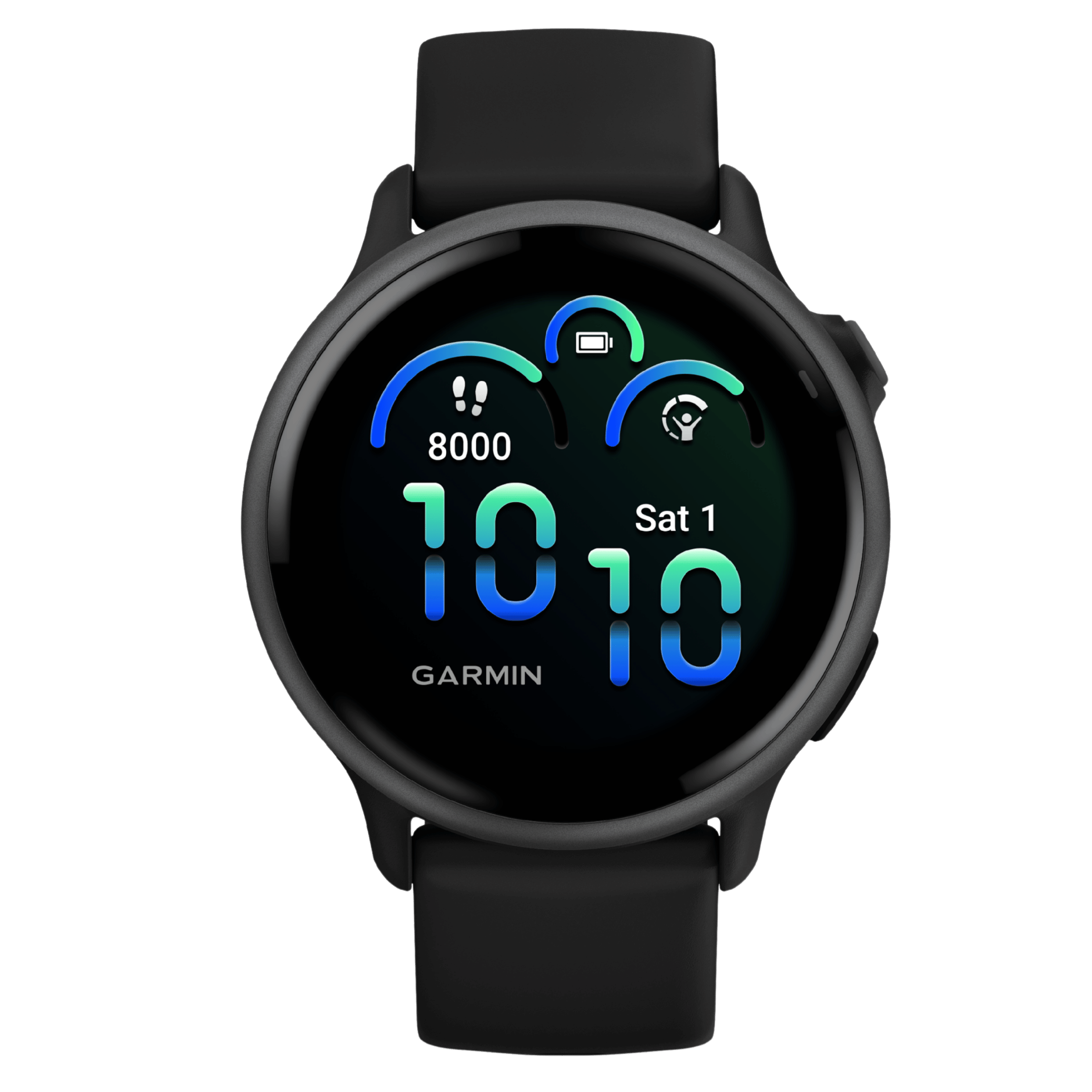 Montre Garmin Vívoactive 6 Gray bracelet noir 42 mm