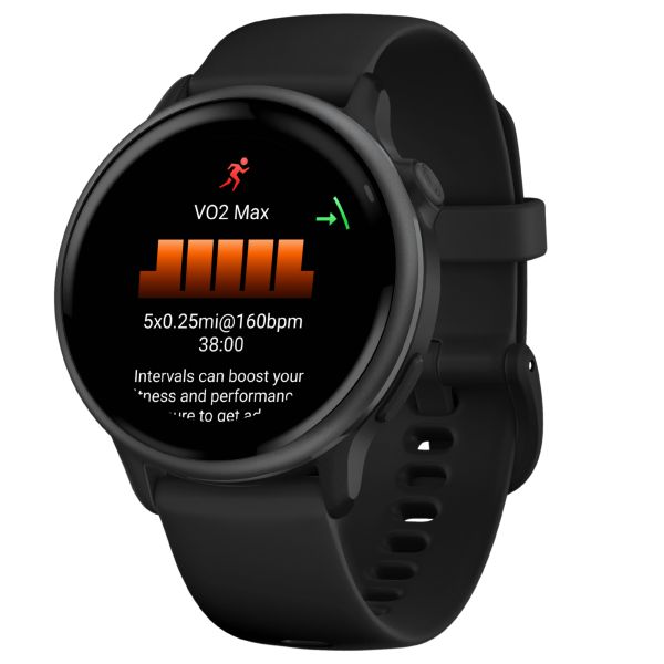 Montre Garmin Vívoactive 6 Gray bracelet noir 42 mm