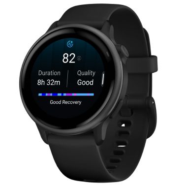 Montre Garmin Vívoactive 6 Gray bracelet noir 42 mm