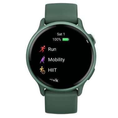 Garmin Vívoactive 6 watch, Jasper Green, 42 mm fir green strap