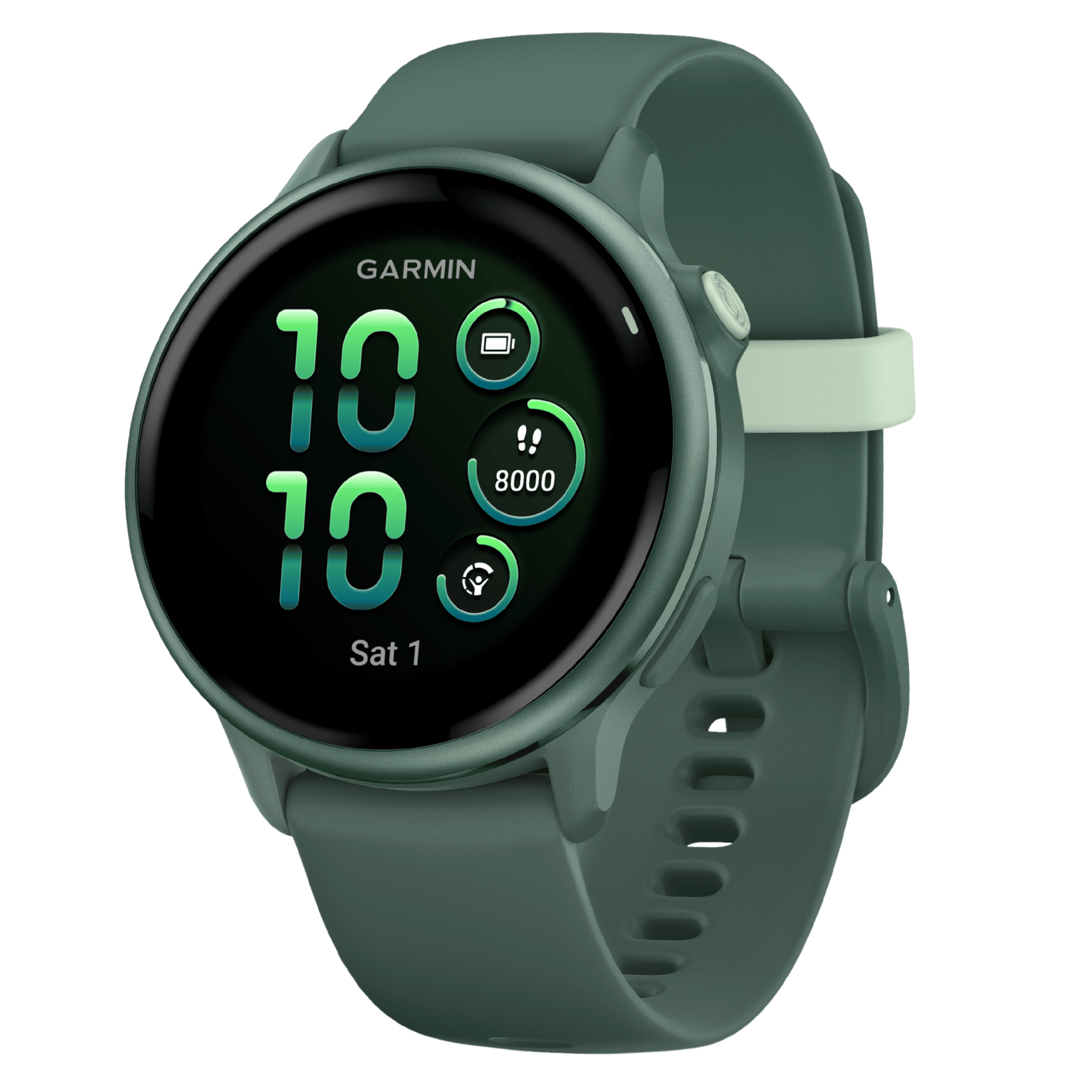 Garmin Vívoactive 6 watch, Jasper Green, 42 mm fir green strap